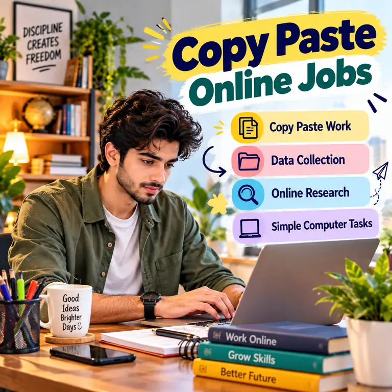 Data Entry skills and project-based work illustration