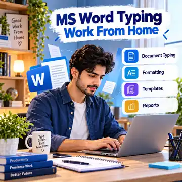 Typing & MS Word task illustration